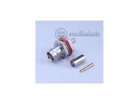 B-231F Разъем ВЧ BNC female на кабель RG58 - интернет-магазин оборудования для радиосвязи Альфа-Ком город 