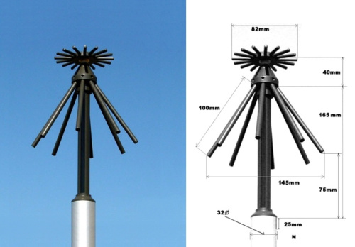 AOR DA5000 Антенна дискоконусная стационарная - интернет-магазин оборудования для радиосвязи Альфа-Ком город 