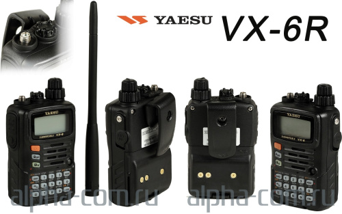 Yaesu VX-6R Водонепроницаемая двухдиапазонная рация - интернет-магазин оборудования для радиосвязи Альфа-Ком город 