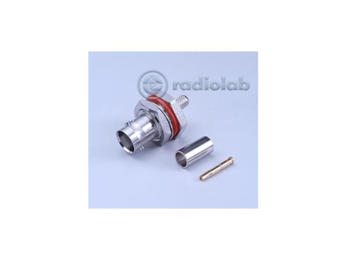 B-231F Разъем ВЧ BNC female на кабель RG58 - интернет-магазин оборудования для радиосвязи Альфа-Ком город 